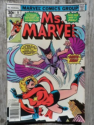 Buy Ms. Marvel #9 NM White Pages 1st Death-Bird Modok A.I.M. Marvel Comics 1977 • 23.11£