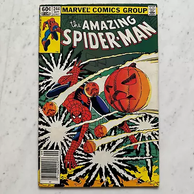 Buy AMAZING SPIDER-MAN #244 Newsstand VF- 1983 Marvel Comics 3rd Apperance Hobgoblin • 8.69£