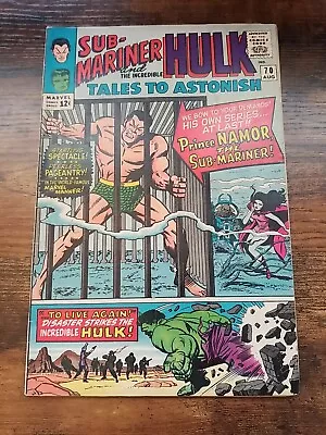 Buy TALES TO ASTONISH #70 Marvel 1965 Sub-Mariner The Hulk 1st App King Neptune Key  • 17.61£