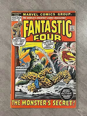 Buy Fantastic Four 125 FN- NICE! Lee/Buscema/Sinnott Marvel Comics 1972 Bronze Age • 9.59£
