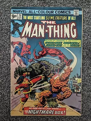 Buy The Man-Thing 20. Marvel 1975. Combined Postage • 2.49£
