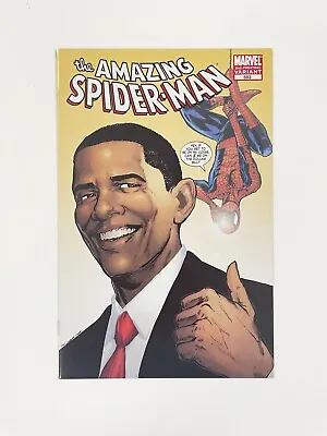 Buy Amazing Spider-Man #583 2nd Print Variant VF/NM 2008 Obama • 12£