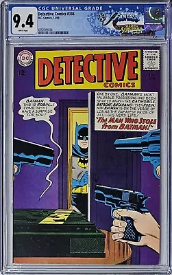 Buy Detective Comics #334 CGC 9.4 D.C. 1964 White Pages Batman FANTAST Collection  • 519.69£
