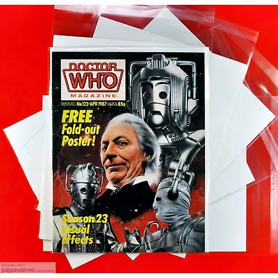 Buy Doctor Who Magazine # 123 1 Marvel Magazine Bag And Board 4 87 UK 1987 (Lot 2550 • 8.50£