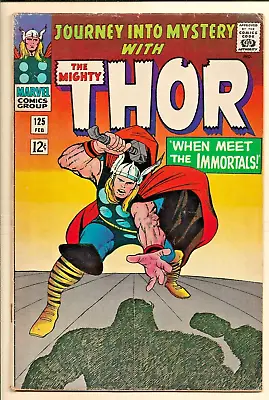 Buy Journey Into Mystery #125 VG+ (1966) Thor Cover!  Stan Lee And Jack Kirby! • 35.98£