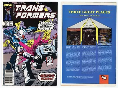 Buy Transformers #57 (FN/VF 7.0) MARK JEWELERS 1st Overkill & Slugfest 1989 Marvel • 53.16£