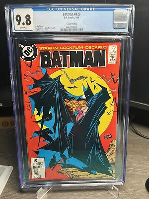 Buy CGC 9.8 Batman #423 (1988) - Todd McFarlane - Second Print - 1 Of 17 CGC Census • 1,620.75£