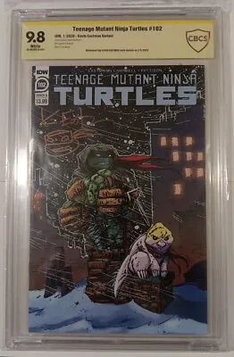 Buy TMNT #102 CBCS 9.8 Signed And Sketch By Kevin Eastman Variant IDW Comics • 948.35£