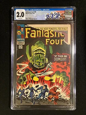 Buy Fantastic Four #49 CGC 2.0 (1966) 1st Galactus/2nd Silver Surfer *CUSTOM LABEL • 319.40£