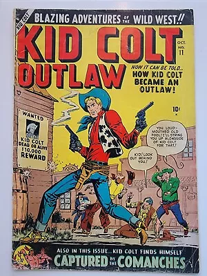 Buy Kid Colt Outlaw #11 G ~ Origin Story 1950 Vintage Golden Age  Joe Maneely • 55.17£