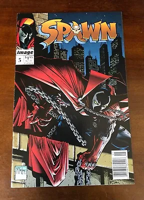 Buy SPAWN #5 NEWSSTAND 1:100 VARIANT NM- 1st BILLY KINCAID Todd McFarlane • 11.85£