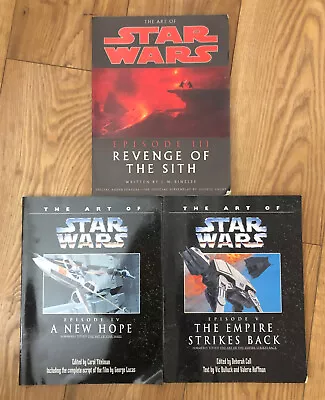 Buy The Art Of Star Wars Episode III IV V 3 4 5 Art Books Lot Of 3 • 39£