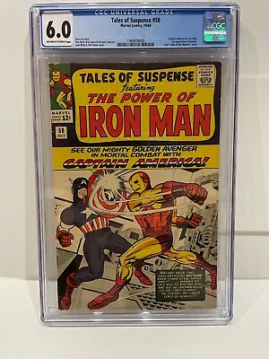 Buy Tales Of Suspense #58 CGC 6.0 FN Marvel 1964 2nd Appearance Of Kraven The Hunter • 232.57£