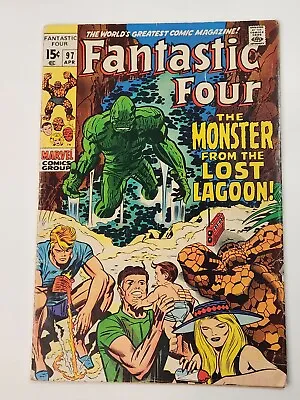 Buy Fantastic Four 97 1st Cover App Franklin Richards As Baby Early Bronze Age 1970 • 35.97£