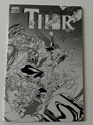 Buy Thor #700 1:100 Black And White Wrap Around Variant Marvel Comics • 50£