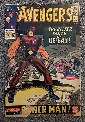 Buy The Avengers 21. 1965. 1st Appearance Of Power-Man Eric Josten. Combined Postage • 9.98£