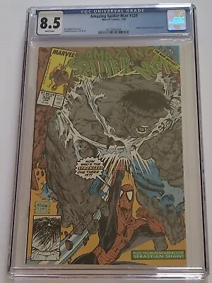 Buy Amazing Spider-Man #328 CGC 8.5 HULK McFarlane Marvel 1990 Newly Graded • 55.43£