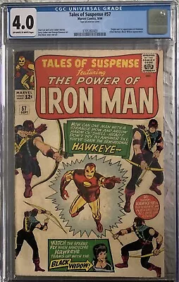 Buy Tales Of Suspense #57 Cgc 4.0 Vg 1964 1st Appearance Of Hawkeye Marvel Comics • 383.73£