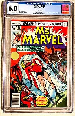 Buy MS. MARVEL #12    Marvel Comics 1977   CGC Graded UK Price Variant • 36£
