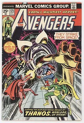 Buy Avengers 125 Marvel 1974 VG Thanos Scarlet Witch Captain America Thor • 17.61£