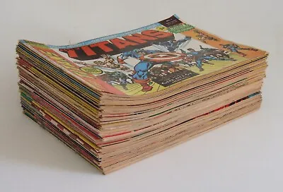 Buy The Titans, Vintage UK Marvel Comic 56-Issue Job Lot 1975-76 (1, 3, 5, 6, 7...) • 45£