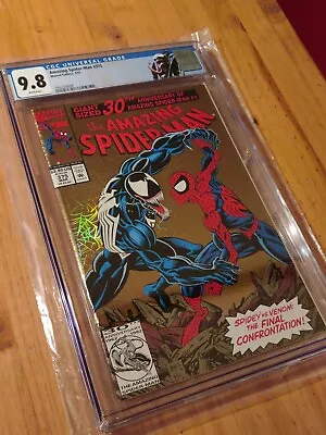 Buy Amazing Spider-Man #375 CGC 9.8 - Venom App. 3/93 WP 🔥 Custom Retired Label 🔥 • 118.59£