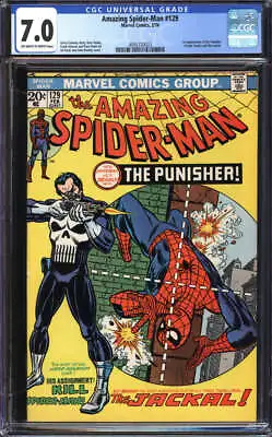 Buy Amazing Spider-man #129 Cgc 7.0 Ow/wh Pages // 1st Appearance Of The Punisher • 1,462.73£