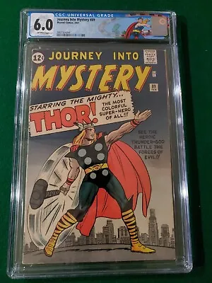 Buy Journey Into Mystery 89 CGC 6.0 Custom Label  Classic Thor Cvr Kirby NICE • 909.20£