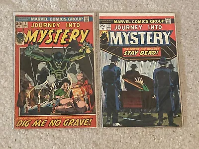 Buy Journey Into Mystery #1, 11 Marvel Comics 1972 1st APP Death Bronze Age Lot Of 2 • 12.21£
