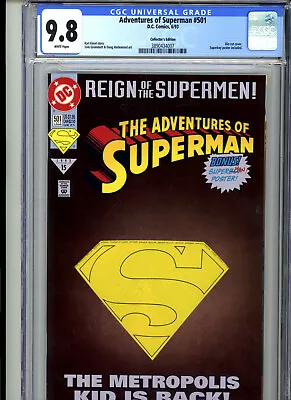 Buy Adventures Of Superman #501 (1993) DC CGC 9.8 White • 66.93£