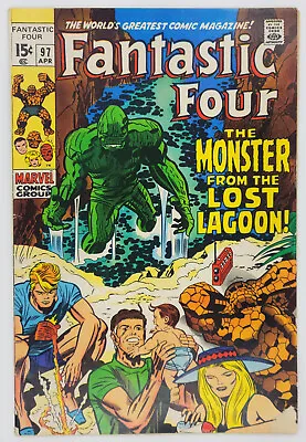 Buy Fantastic Four #97 1970 6.0 FN  The Monster From The Lost Lagoon!  Cvr Sty🔑Iss! • 11.24£