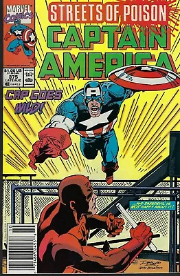 Buy Captain America(Marvel-1968)#375 - Streets Of Poison(8.0) • 8.79£
