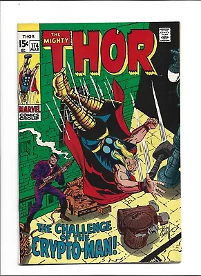 Buy Thor #174 (Mar. 1970, Marvel) NM- (9.2) 1st. App. Of The Crypto-Man !!!!!!!!!!!! • 47.49£