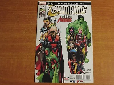 Buy Marvel Comics:  CHAMPIONS #13  Dec. 2017 Ms. Marvel, Spider-Man, Avengers, Viv • 4.99£