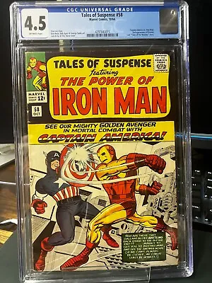 Buy Tales Of Suspense #58 (1964) CGC 4.5 OWP KEY 2nd Appearance Of KRAVEN - MCU • 157.67£