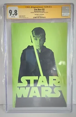 Buy Star Wars #28 CGC SS 9.8 Negative Variant Signed By Jonathan Tyler Christopher • 100.53£