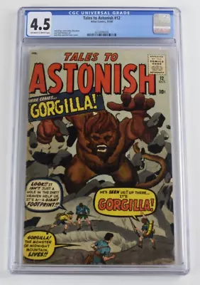 Buy Tales To Astonish #12 - CGC 4.5 Off White To White Pages - 1960 Atlas Comics • 141.87£
