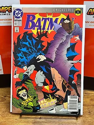 Buy Batman #492 1993 Newsstand Edition Death Of Film Freak Knightfall Part One *KEY* • 7.90£