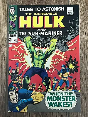 Buy Tales To Astonish #99 (1968) Incredible Hulk! Sub-Mariner! VG • 13.66£