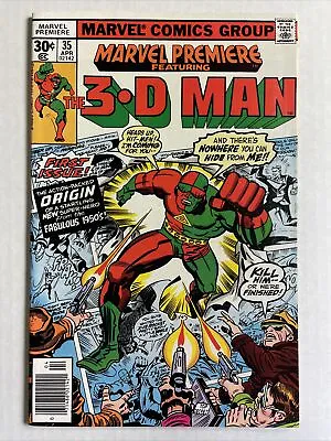 Buy Marvel Premier 3-D Man #35 VF/NM 1977 Marvel Comics Kirby Origin And 1st App. • 40.21£