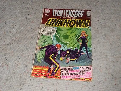 Buy 1969 Challengers Of The Unknown DC Comic Book #70 - SCREAM OF YESTERDAYS!!! • 4.74£