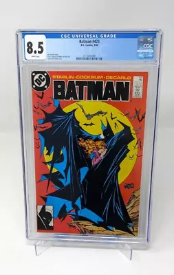 Buy Batman #423 CGC 8.5 1st Print DC Comics 1988 • 158.08£