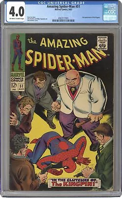 Buy Amazing Spider-Man #51 CGC 4.0 1967 4063177001 • 219.87£