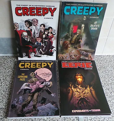 Buy Creepy Comics Volume 1, 2, 3 + Eerie Comics Experiments In Terror Dark Horse TPs • 56£