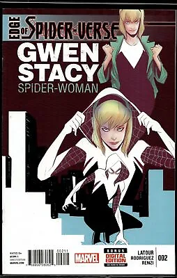 Buy 2014 Edge Of Spider-Verse #2 1st Spider-Gwen Marvel Comic W/ Clear Board • 553.20£
