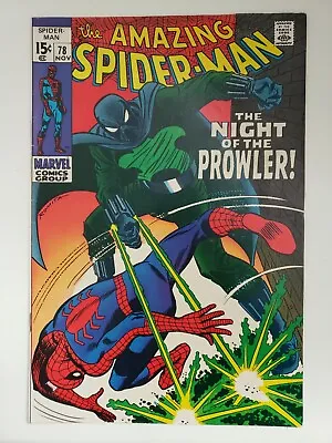 Buy Amazing Spider-Man #78 - 1969 - First Appearance Of The Prowler Hobie Brown KEY! • 255.85£
