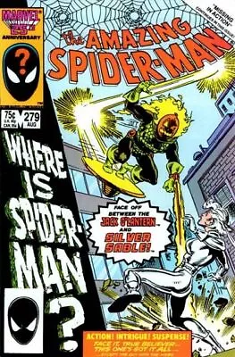 Buy Amazing Spider-Man (1963) # 279 (6.5-FN+) Silver Sable, Jack O'Lantern 1986 • 9£