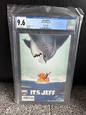 Buy It’s Jeff #1 CGC 9.6 Doaly Variant Cover Namor Riding Rubber Duck • 0.99£