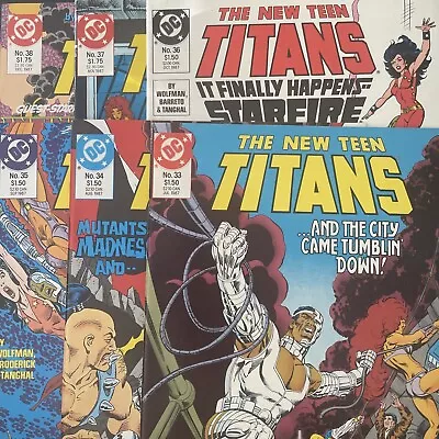 Buy The New Teen Titans #33 34 35 36 37  & 38 ( DC) Lot Of 6 Comics • 16.08£