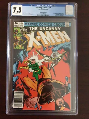 Buy CGC 7.5 Uncanny X-Men 158 First Rogue In Title Newsstand White Pages • 39.98£